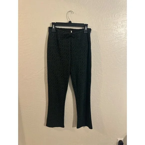 Free People Green Geometric Pants - Picture 3 of 12